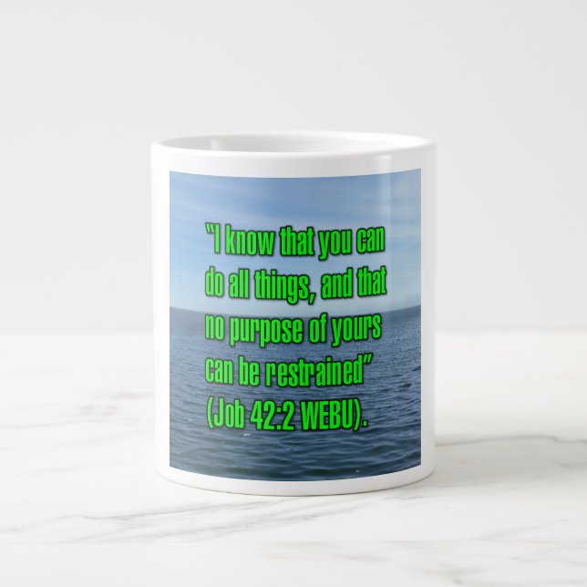 Caneca De Café Grande Trabalho 42:2 WEBU Mug (Frente)