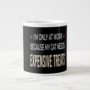 Caneca De Café Grande Trabalho Divertido Porque Meu Gato Precisa de Gulo