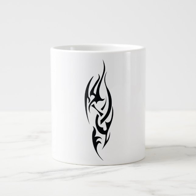 Caneca De Café Grande Traditional Tattoo Art Inspired Design (Frente)