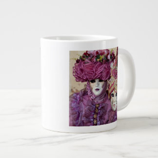 Caneca De Café Grande Traje de Carnaval roxo, Veneza