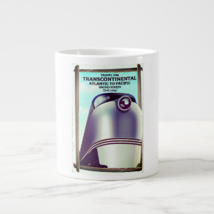 Caneca De Café Grande Transcontinental Railroad USA.