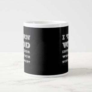 Caneca De Café Grande Transforme Madeira em coisas superpotência do Wood