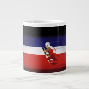 Caneca De Café Grande Transportes Antigos, Corredores Patrióticos Corren