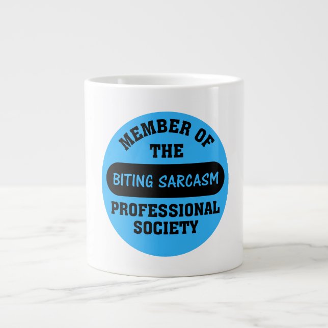 Caneca De Café Grande Treinado profissionalmente para fazer comentários  (Frente)