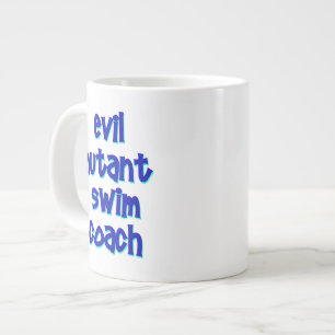 Caneca De Café Grande Treinador de Natação Mau Mutante