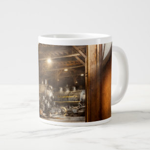 Caneca De Café Grande Trem - Pronto na casa de máquinas