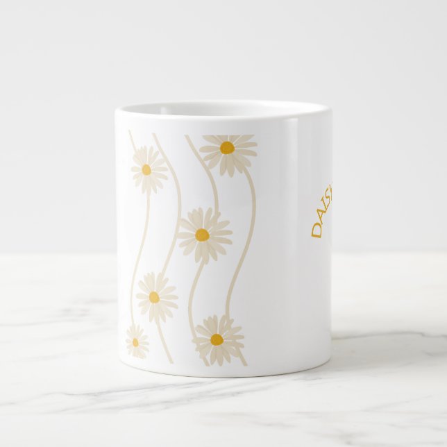 Caneca De Café Grande Trendy Daisy Mug  (Frente)