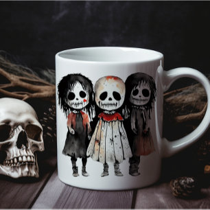 Caneca De Café Grande Três Crianças Fantasmas