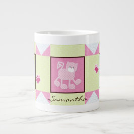 Caneca De Café Grande Três Gatos Sair Do Bloco Jumbo Mug