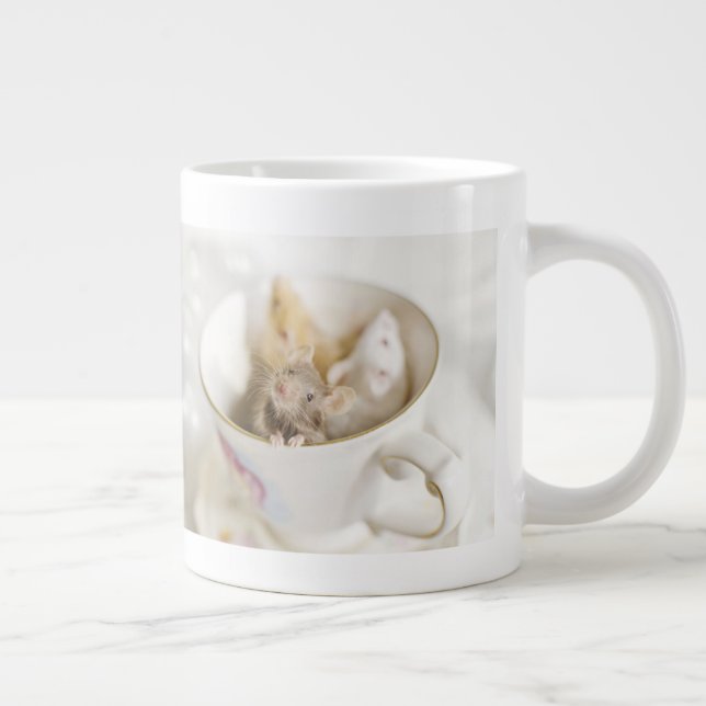Caneca De Café Grande Três Pequenos Ratos (Direita)