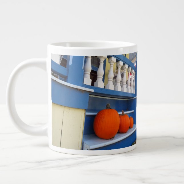 Caneca De Café Grande Três Pumpkins em um Passo - Martha's Vineyard (Esquerda)