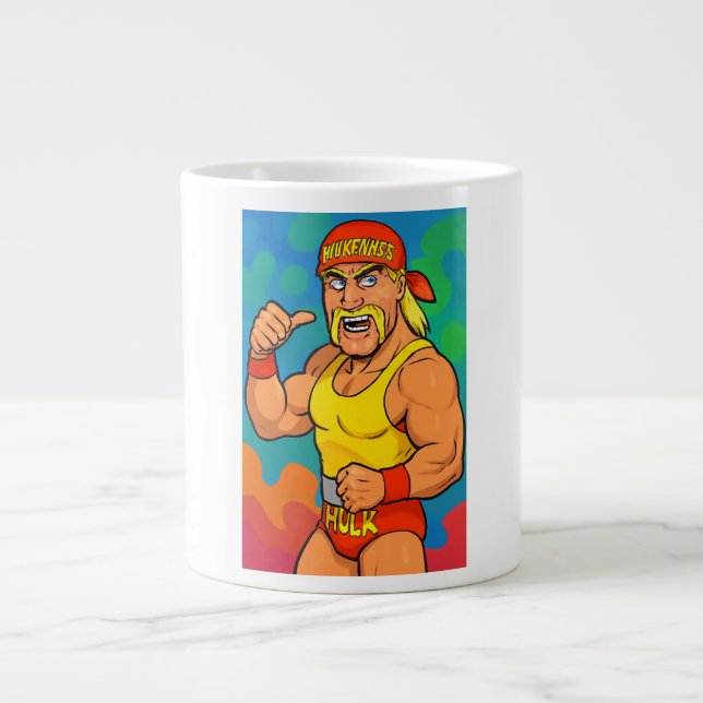 Caneca De Café Grande Tribute to Hulk Hogan (Frente)
