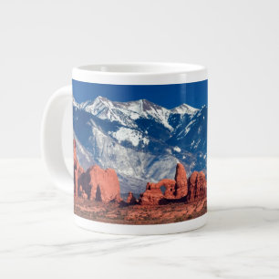 Caneca De Café Grande Trilha de Rock Equilibrada