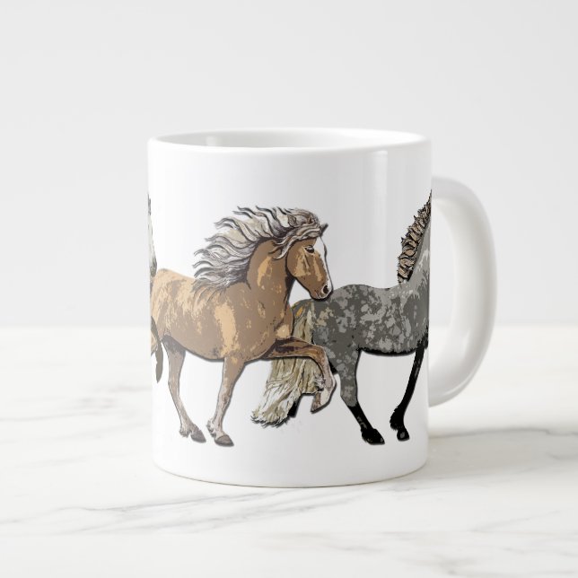 Caneca De Café Grande Trio no Tolt (Frente Esquerda)