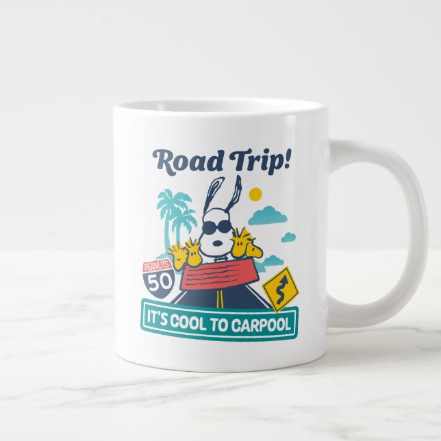 Caneca De Café Grande Trippin rodoviário | Amendoins É Legal Carpool (Direita)