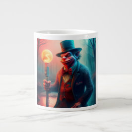 Caneca De Café Grande Troll Zombeteiro Passeia pela Floresta Carbonizada