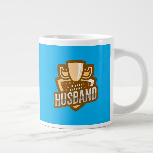 Caneca De Café Grande Trophy 5 Place Husband Mug (Direita)