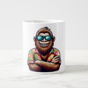 Caneca De Café Grande Tropical/Beach yeti/bigfoot