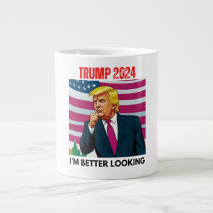 CANECA DE CAFÉ GRANDE TRUMP 2024 ESTOU MELHOR PROCURANDO
