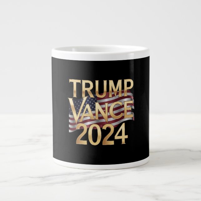 Caneca De Café Grande Trump Vance 2024 A Bold Vision for America, Mug (Frente)