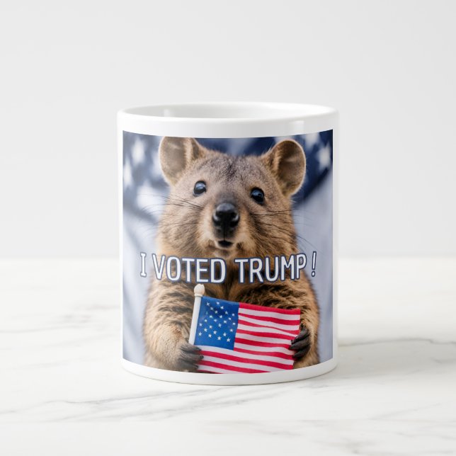 Caneca De Café Grande Trump votado (Frente)