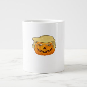 Caneca De Café Grande Trumpkin Halloween Clássico Engraçado - Slot de Qu