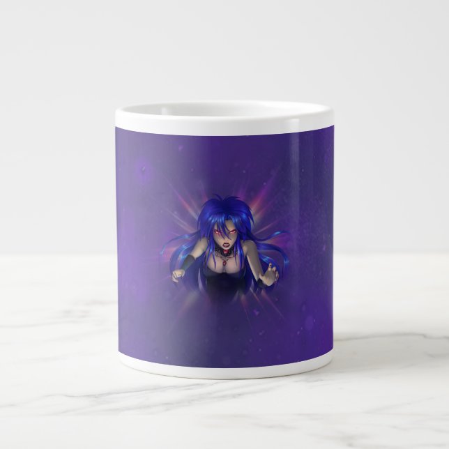 Caneca De Café Grande TSDS: Rainha Irana Delphi Cobrir Arte (Frente)