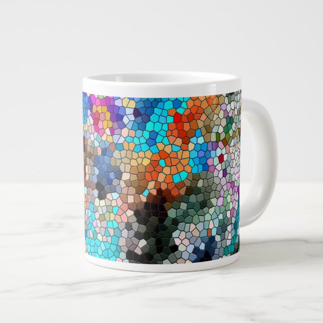 Caneca De Café Grande TTEQOTGCubismoINV SGDRKDP AZUL (Frente Esquerda)
