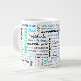 Caneca De Café Grande Tudo o que um pai é para mim tipografia