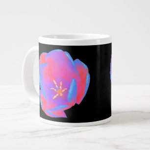 Caneca De Café Grande Tulipa fluorescente