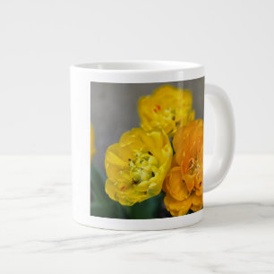 Caneca De Café Grande Tulipa peônia