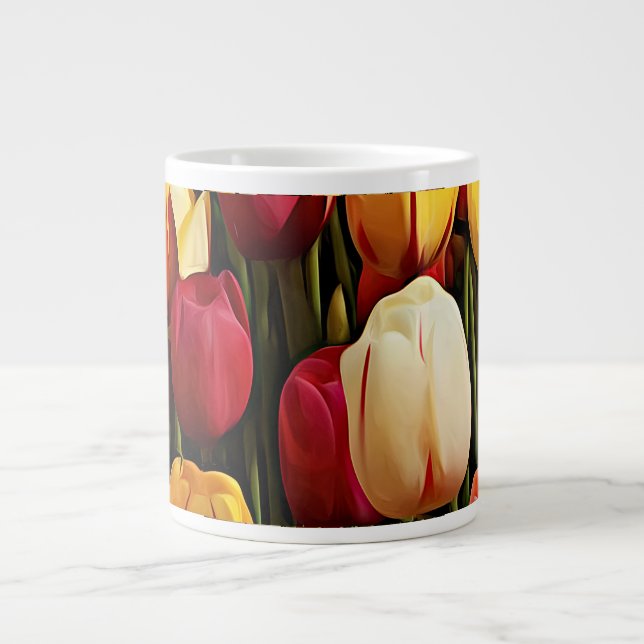 Caneca De Café Grande Tulipas (Frente)