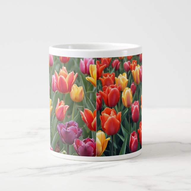 Caneca De Café Grande Tulipas Holandesas (Frente)