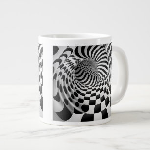 Caneca De Café Grande Túnel de arte Op Jumbo Mug