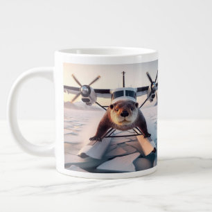 Caneca De Café Grande Turbo Prop Twin Engine Float Plane Bush Canadá