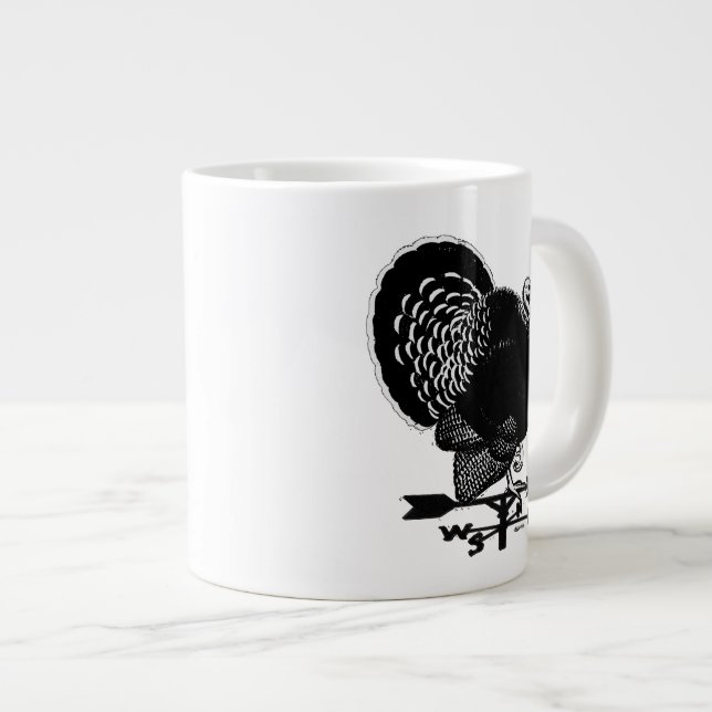 Caneca De Café Grande Turkey Weathervane (Frente Esquerda)