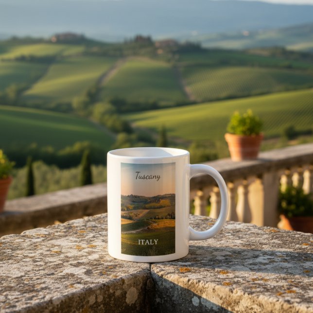 Caneca De Café Grande Tuscany Italy Landscape Scenic  (Criador carregado)