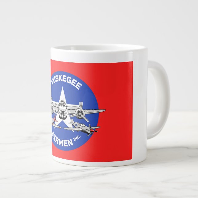 Caneca De Café Grande Tuskegee Airmen (Frente Esquerda)