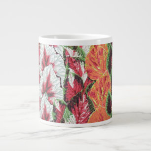Caneca De Café Grande Um adorável Tecido Philip Jacobs Begonia Columns M