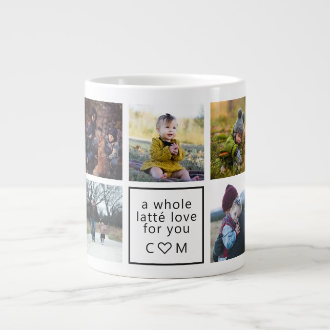 Caneca De Café Grande Um Amor Mais Recente Para Você, Foto Personalizada (Frente)