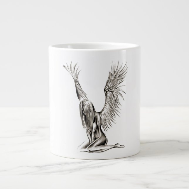 Caneca De Café Grande Um Anjo (Frente)