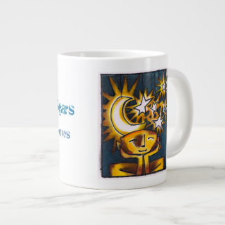 Caneca De Café Grande Um Cabeça de Estrelas