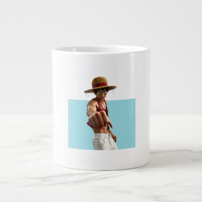 Caneca De Café Grande Um copo com anime dentro (Frente)