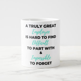 Caneca De Café Grande Um Funcionário Realmente Ótimo É Difícil De Encont