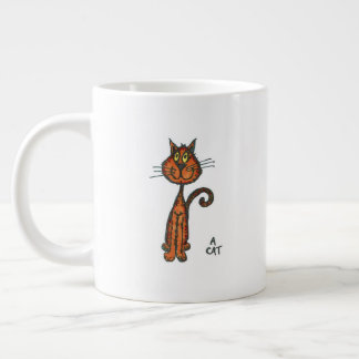 Caneca De Café Grande Um gato
