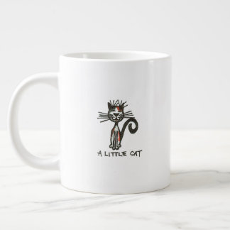 Caneca De Café Grande Um Gato Pequeno