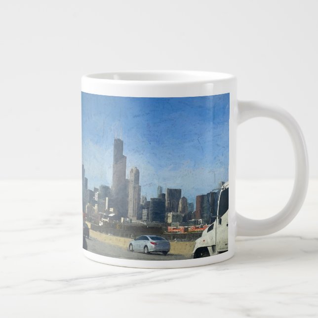 Caneca De Café Grande Um Jumbo Coffee Cupg De Unidade Limpa Chicago (Direita)