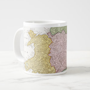 Caneca De Café Grande Um mapa da Inglaterra 1760