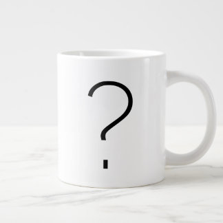 Caneca De Café Grande Um ponto de interrogação