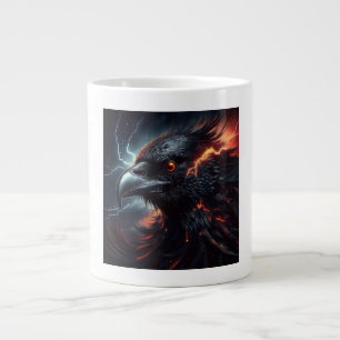 Caneca De Café Grande Um Raven Está Cercado Por Céus Perturbados A Lugar